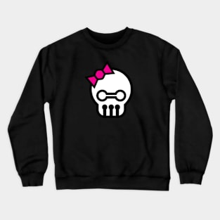 Skull with Bow Crewneck Sweatshirt